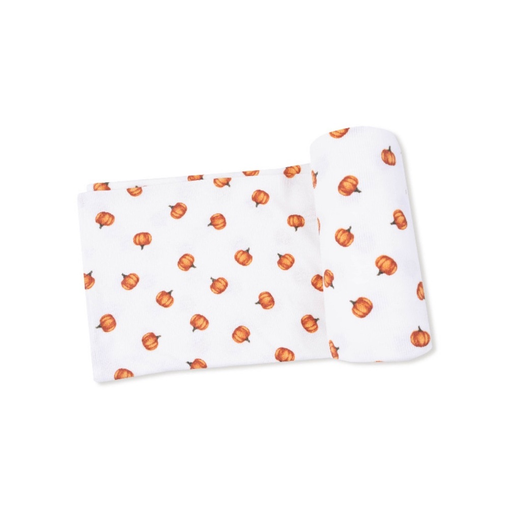 Little Pumpkins Ribbed Swaddle Blanket by Angel Dear